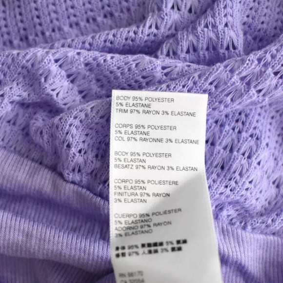 Free People Cold Shoulder Top Sweater Sistine Hacci purple lilac orchid nWT - Picture 10 of 10
